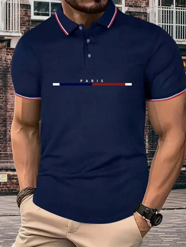 Manfinity Polo imprimé lettres