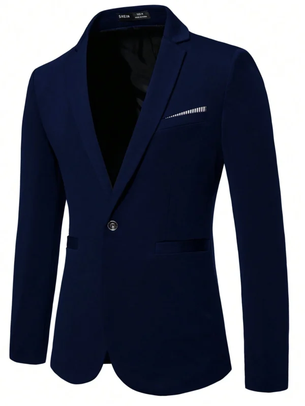 Manfinity Blazer manches longues revers cranté
