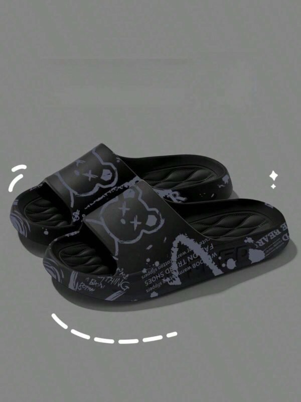 Chaussons imprimés ours dessin animé – Image 6