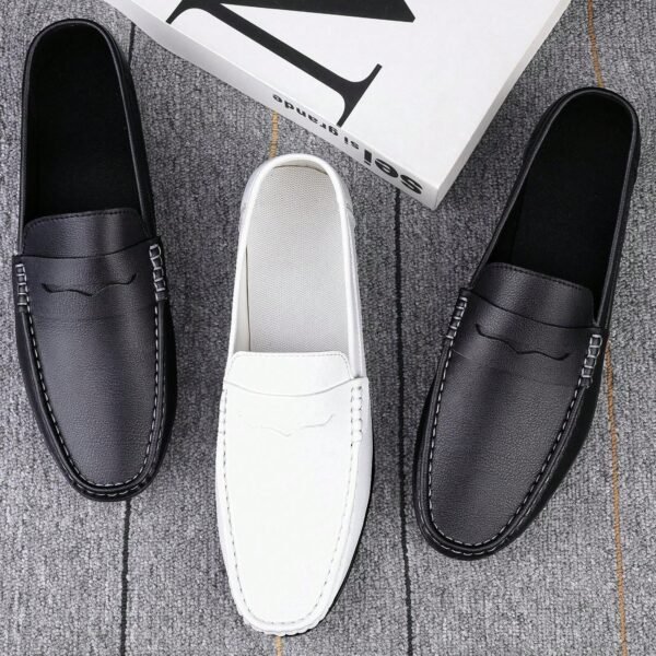 Mocassins Penny luxe tissé printemps/automne – Image 9
