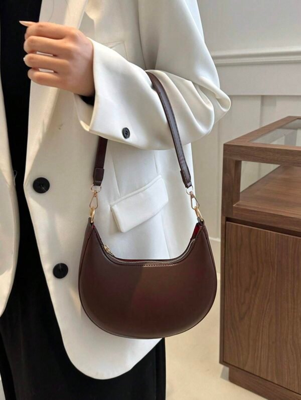 Sac croissant lune fermeture éclair – Image 6