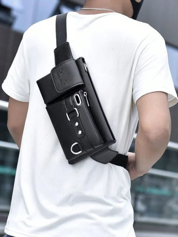 Sac poitrine multifonction imperméable hommes – Image 2