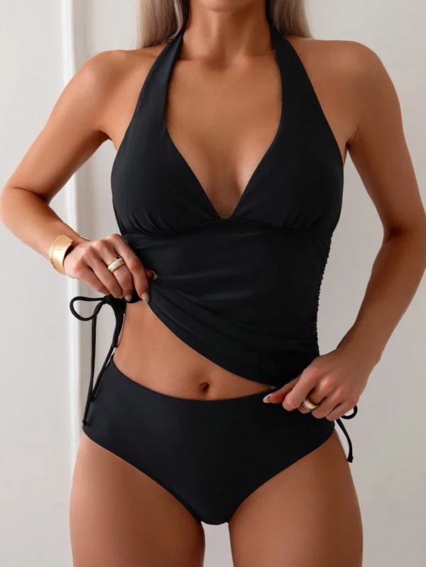 SHEIN Swim Tankini cordon encolure V – Image 5