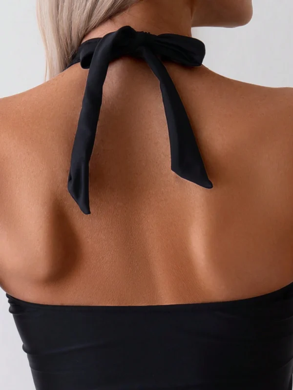 SHEIN Swim Tankini sans bretelles nœud – Image 5