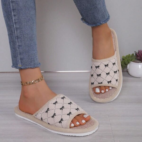 Chaussons en tissu lin toutes saisons printemps/été – Image 3
