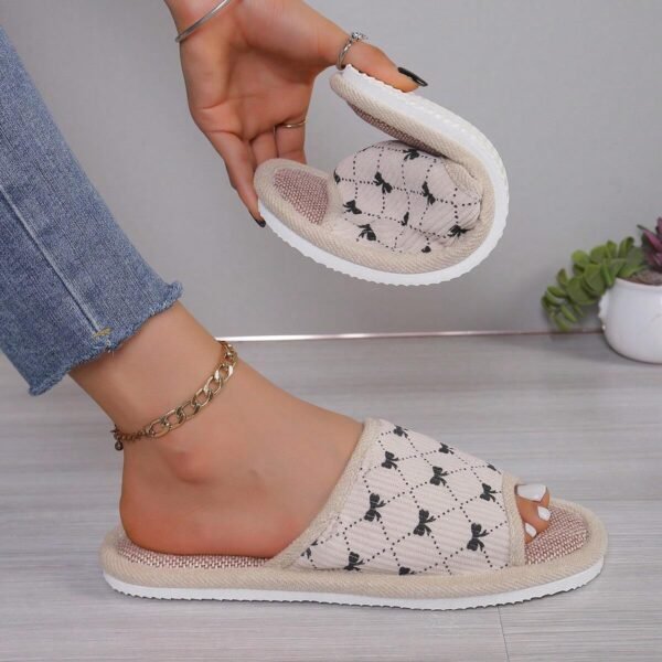Chaussons en tissu lin toutes saisons printemps/été – Image 5