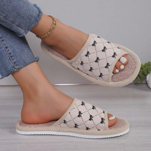 Chaussons en tissu lin toutes saisons printemps/été – Image 4