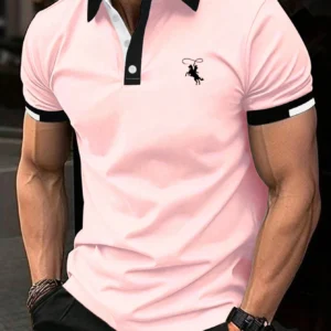 Manfinity Polo col rabattu bloc couleur