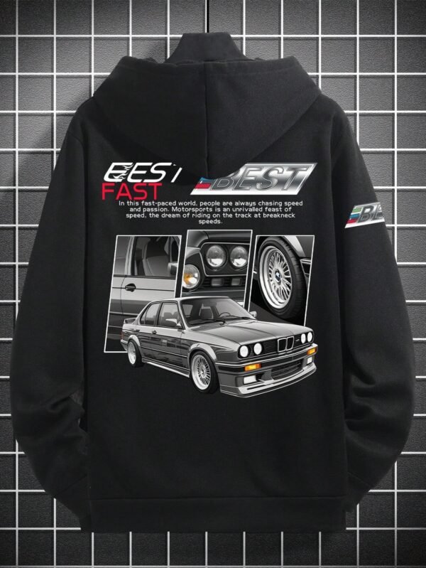 Manfinity EMRG Sweat capuche oversize voiture – Image 2