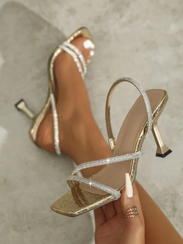 Sandales talons hauts marron minimali