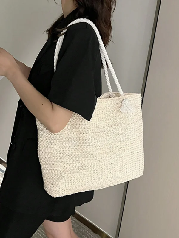 Sac fourre-tout tressé été – Image 5
