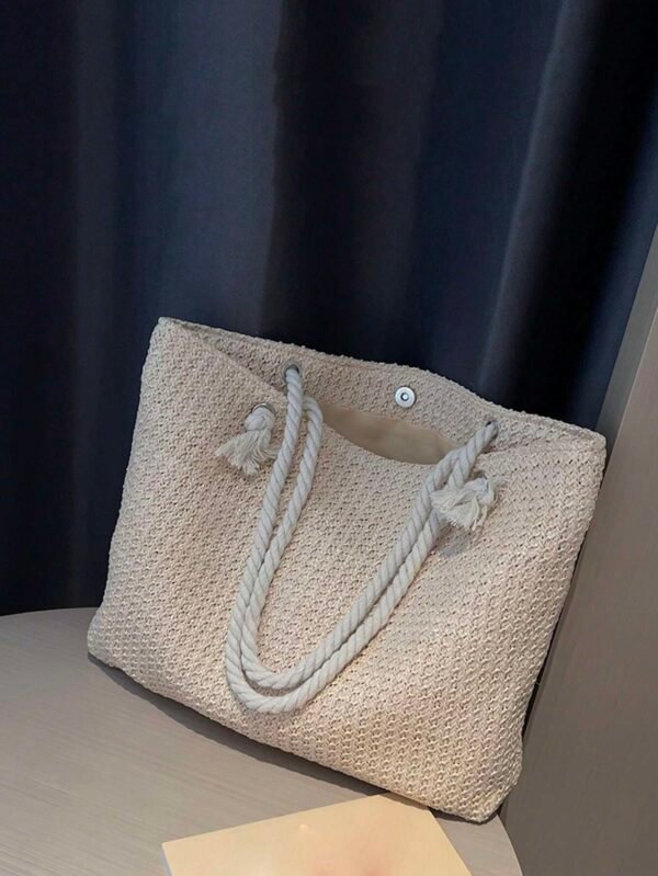 Sac fourre-tout tressé été – Image 7