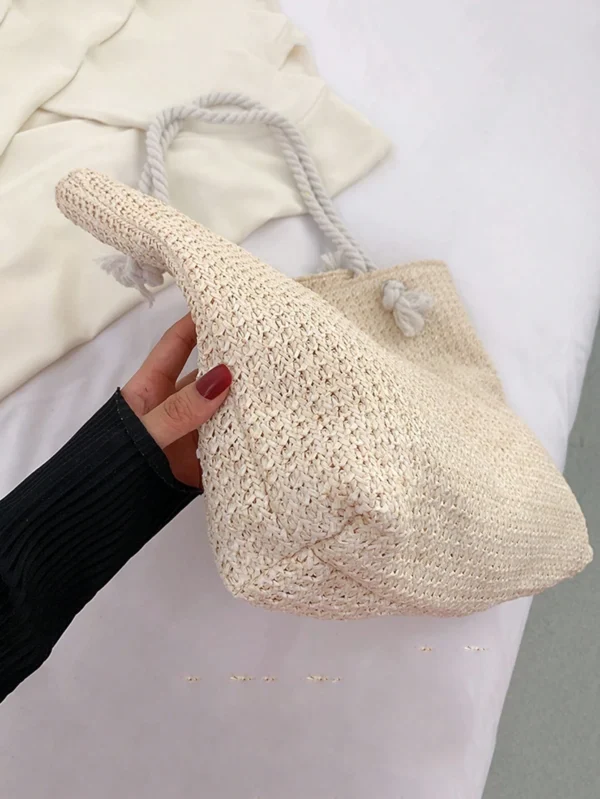 Sac fourre-tout tressé été – Image 9