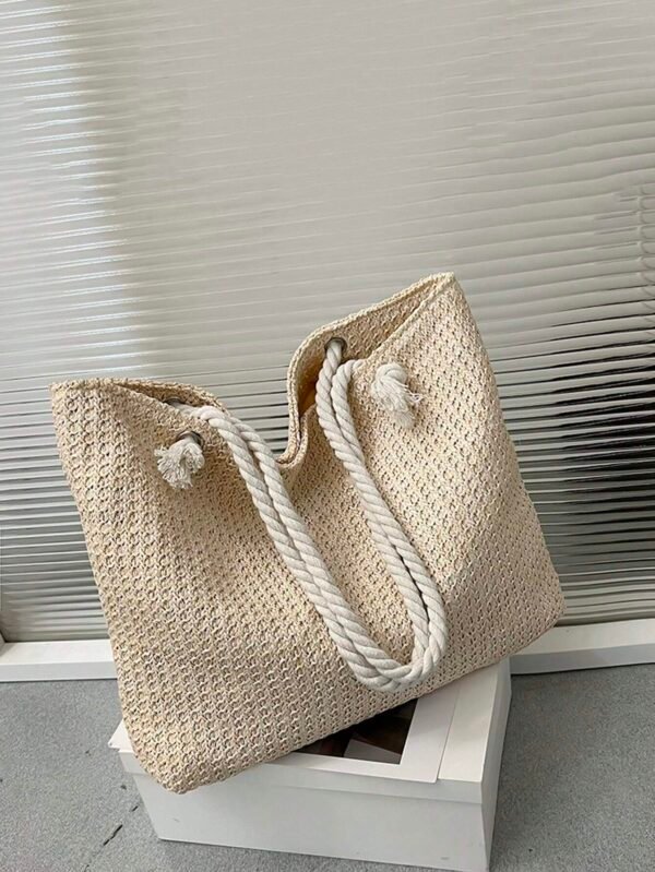Sac fourre-tout tressé été – Image 3