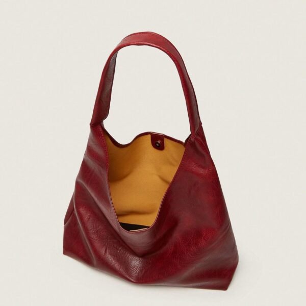 Sac fourre-tout vintage bordeaux – Image 6