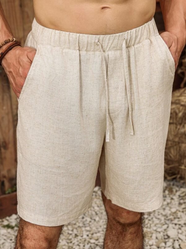 Manfinity Nomadique Short décontracté en lin – Image 3