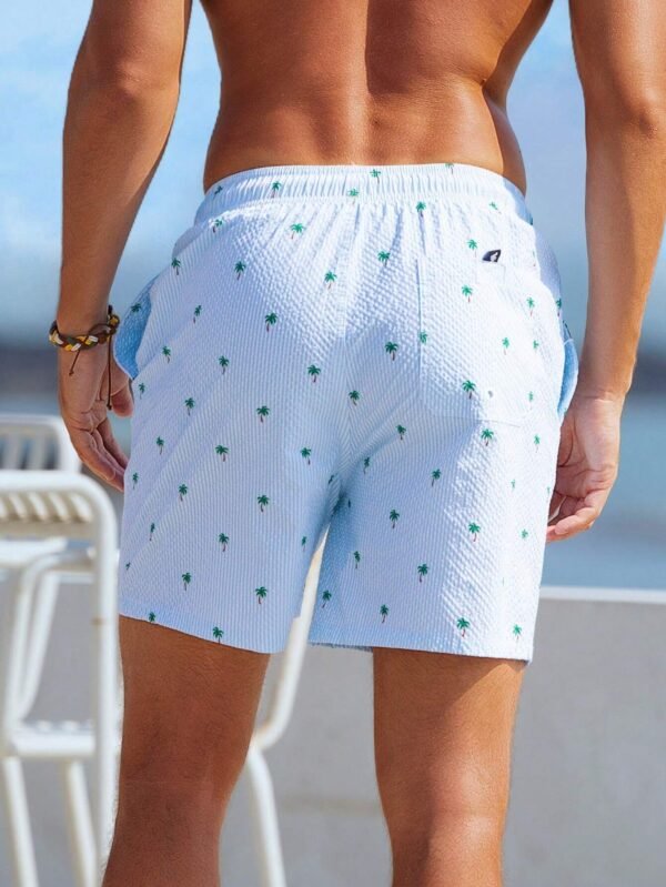 Manfinity Swimmode Shorts palmiers rayures – Image 2