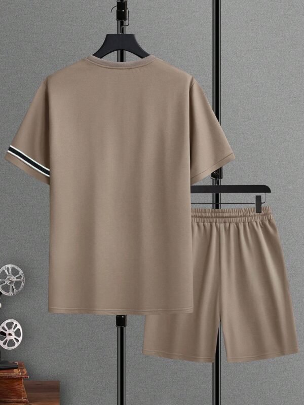 Manfinity Ensemble t-shirt bande contrastante short – Image 2