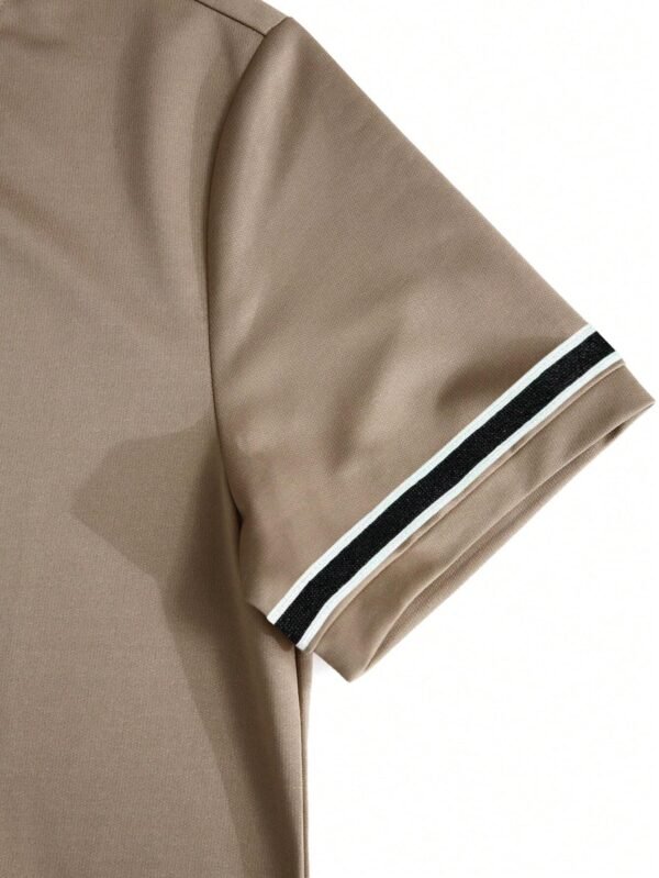 Manfinity Ensemble t-shirt bande contrastante short – Image 3
