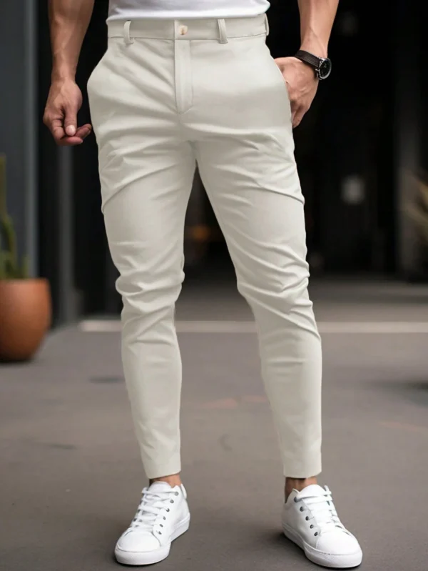Manfinity Mode Pantalon costume fuselé uni