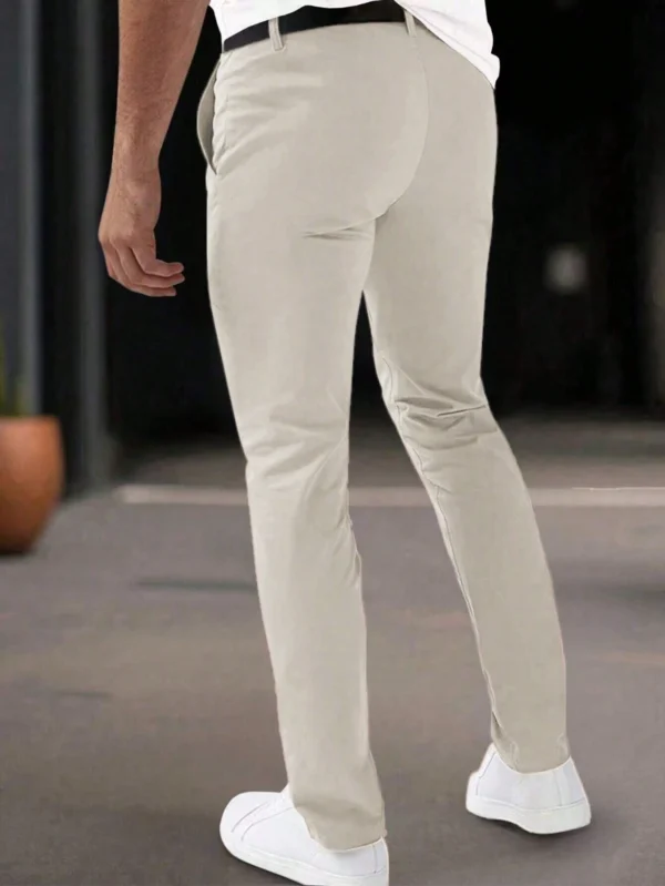 Manfinity Mode Pantalon costume fuselé uni – Image 2