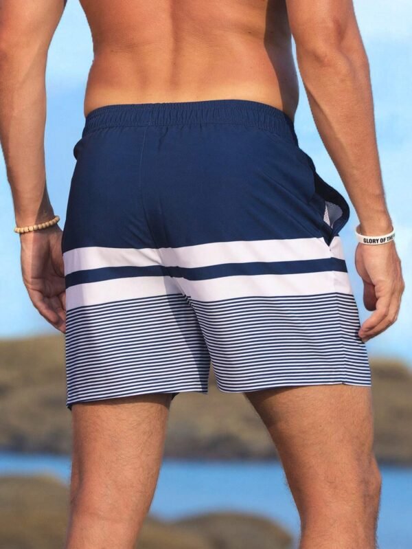 Manfinity Shorts plage rayés – Image 2