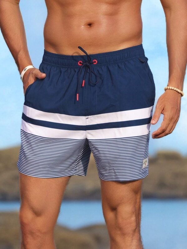 Manfinity Shorts plage rayés – Image 5