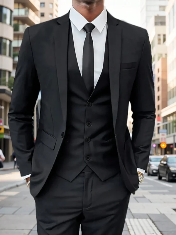 Manfinity Blazer col châle unicolore