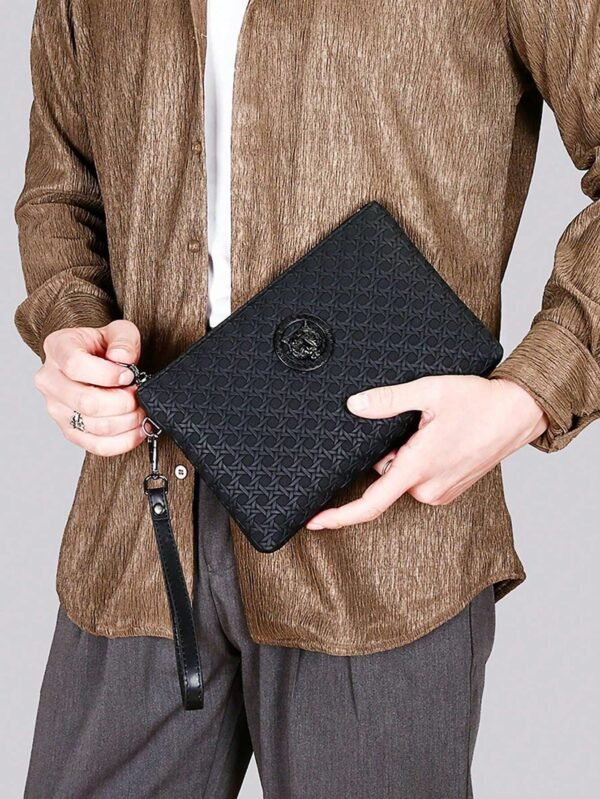 Sac poignet embossé PU multifonction – Image 14