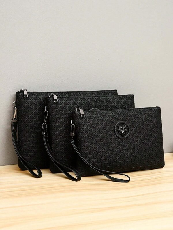 Sac poignet embossé PU multifonction – Image 20