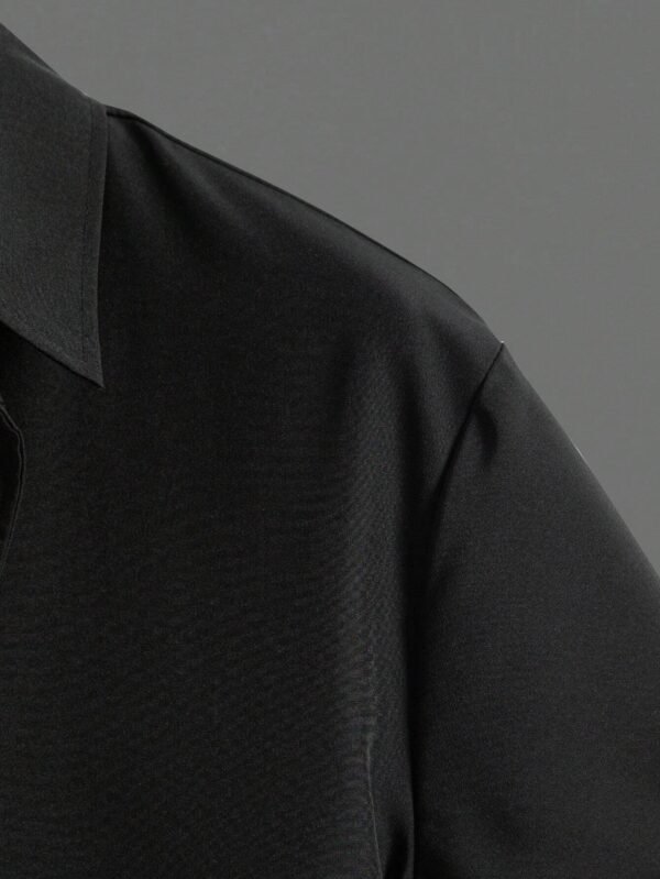 Manfinity Chemise unie & short à cordon été – Image 5