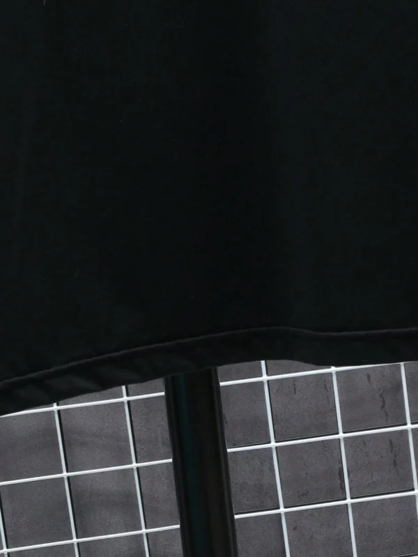 T-shirt col rond lettre et vague – Image 7