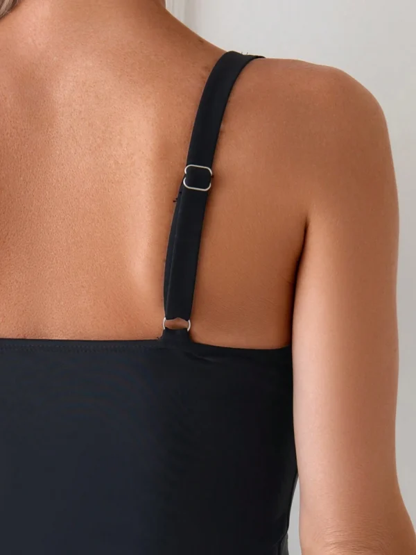 SHEIN Swim Tankini festonné drapé – Image 4