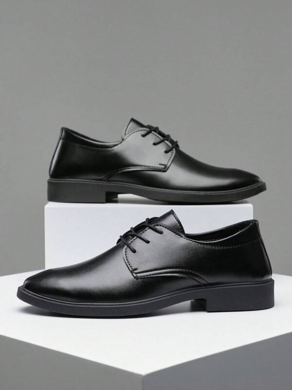 Chaussures noires lacets homme – Image 4
