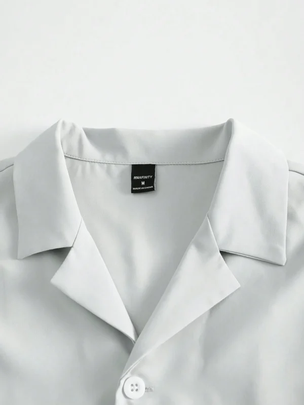 Manfinity Chemise col V & pantalon ample – Image 4