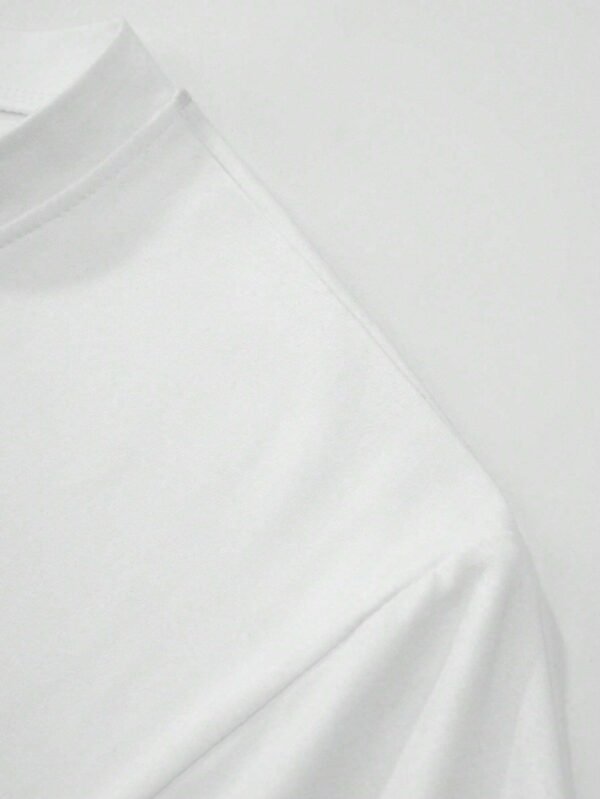 T-shirt col rond imprimé floral été 2025 – Image 3