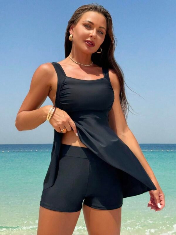 Swim Vcay Robe bain unie short