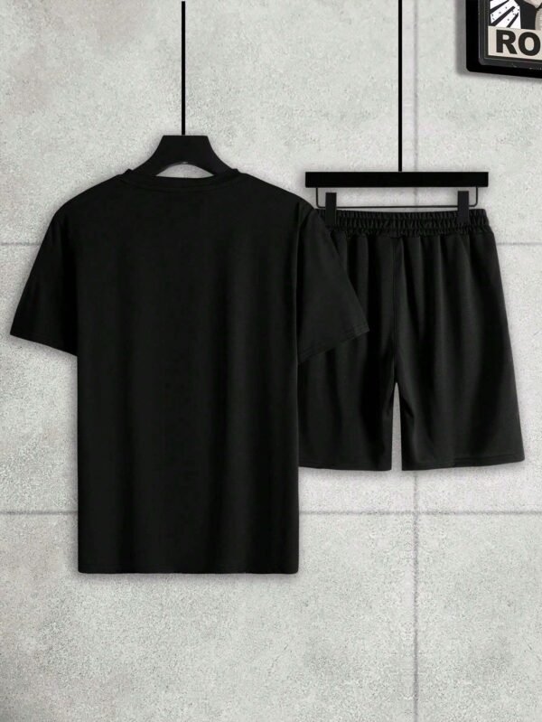 Manfinity Ensemble t-shirt casual short resserrable – Image 2