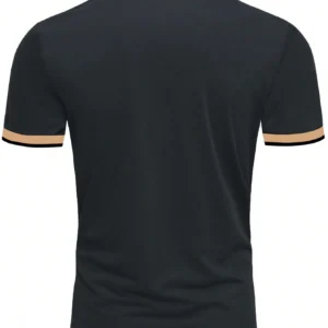 Manfinity Polo imprimé contrasté