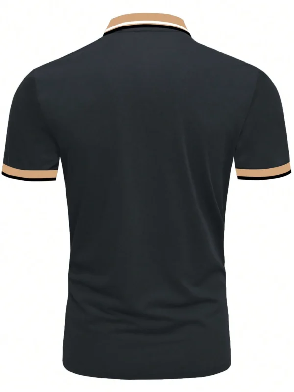 Manfinity Polo imprimé contrasté – Image 2