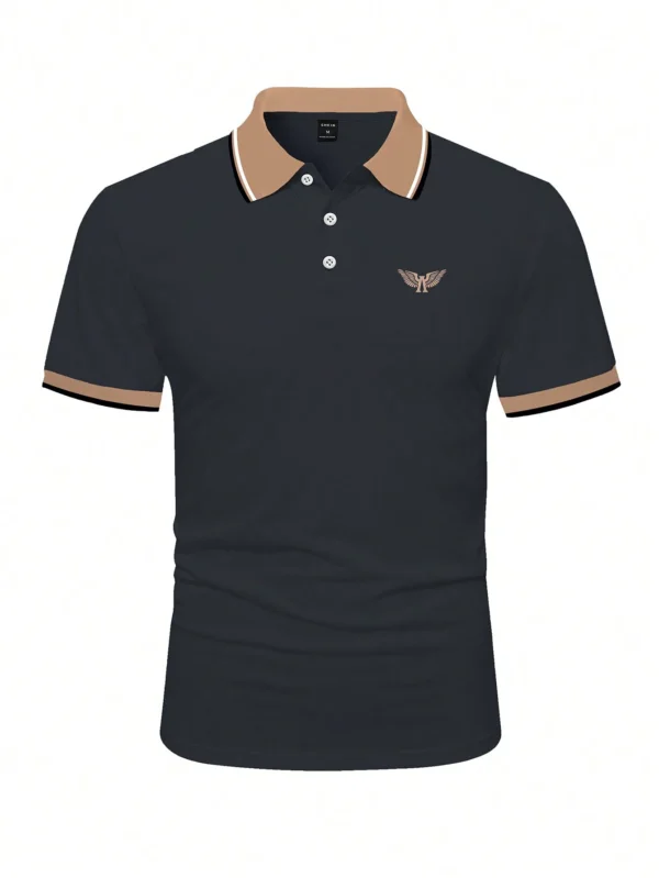Manfinity Polo imprimé contrasté – Image 3