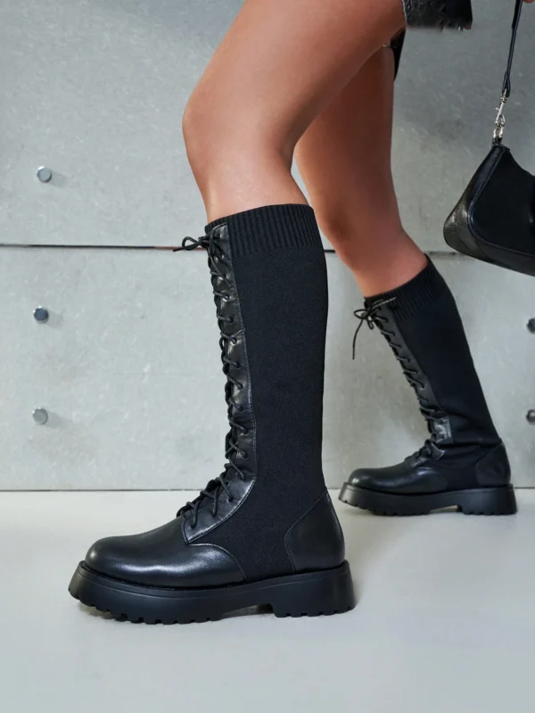 Cuccoo Bottes mi-mollet lacets devant – Image 7
