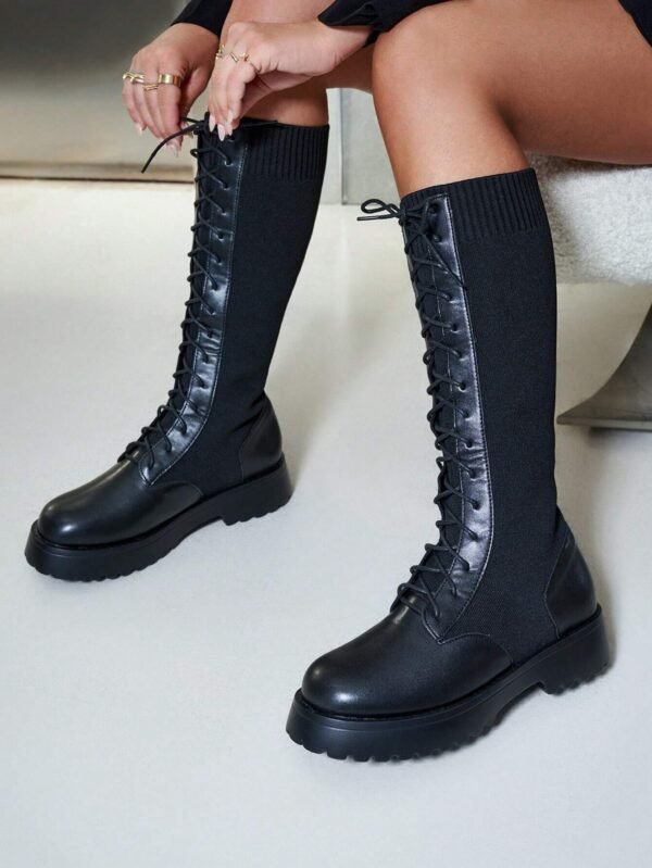Cuccoo Bottes mi-mollet lacets devant – Image 8
