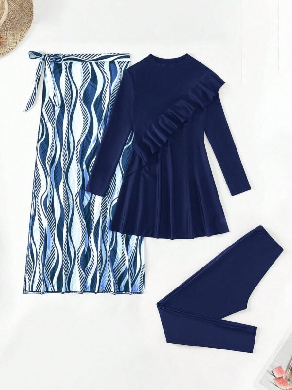 Swim Shayni Burkini 3 pièces volants jupe – Image 8