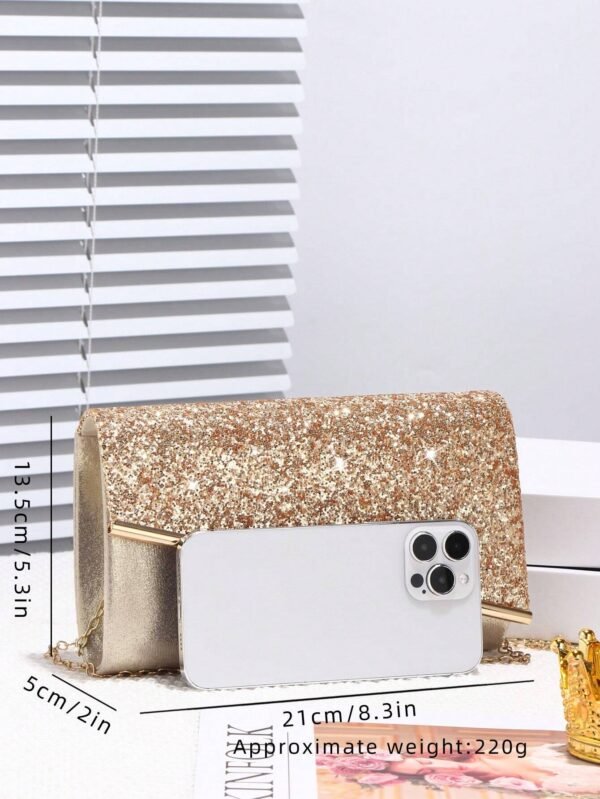 Sac seau casual strass perles – Image 7