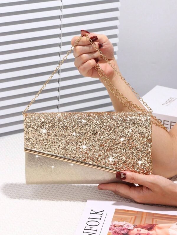 Sac seau casual strass perles – Image 9