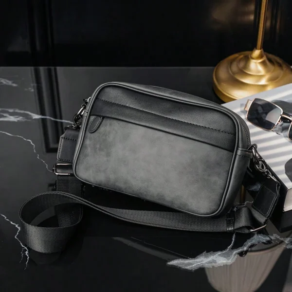 Sac cuir PU coréen vintage – Image 3