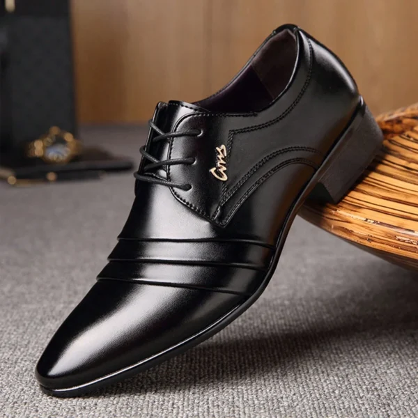 Chaussures printemps PU bout pointu homme – Image 4