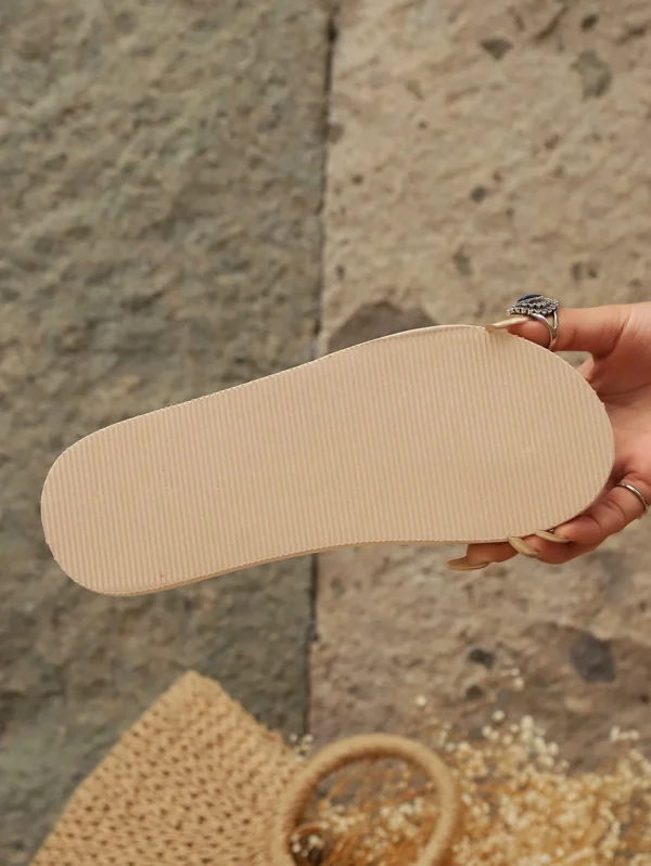 Chaussons été semelle épaisse fleurs – Image 7