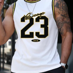 Manfinity Débardeur basket lettres 23